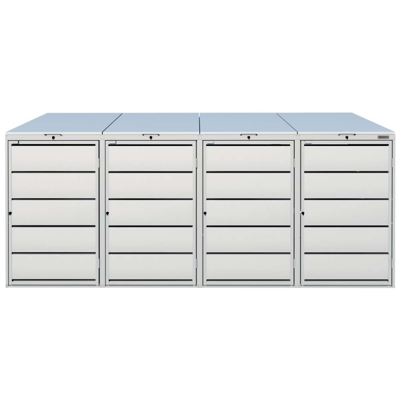 Zabudowa na 4 kosze na śmieci z blachy 240L 1,25mm