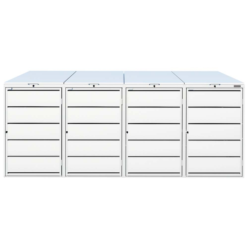 Zabudowa na 4 kosze na śmieci z blachy 240L 1,25mm