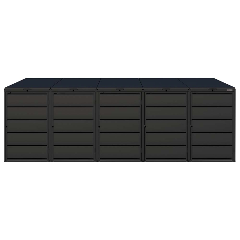 Zabudowa na kosze 240L z blachy 1,25 - 5 koszy, łączone modułowe