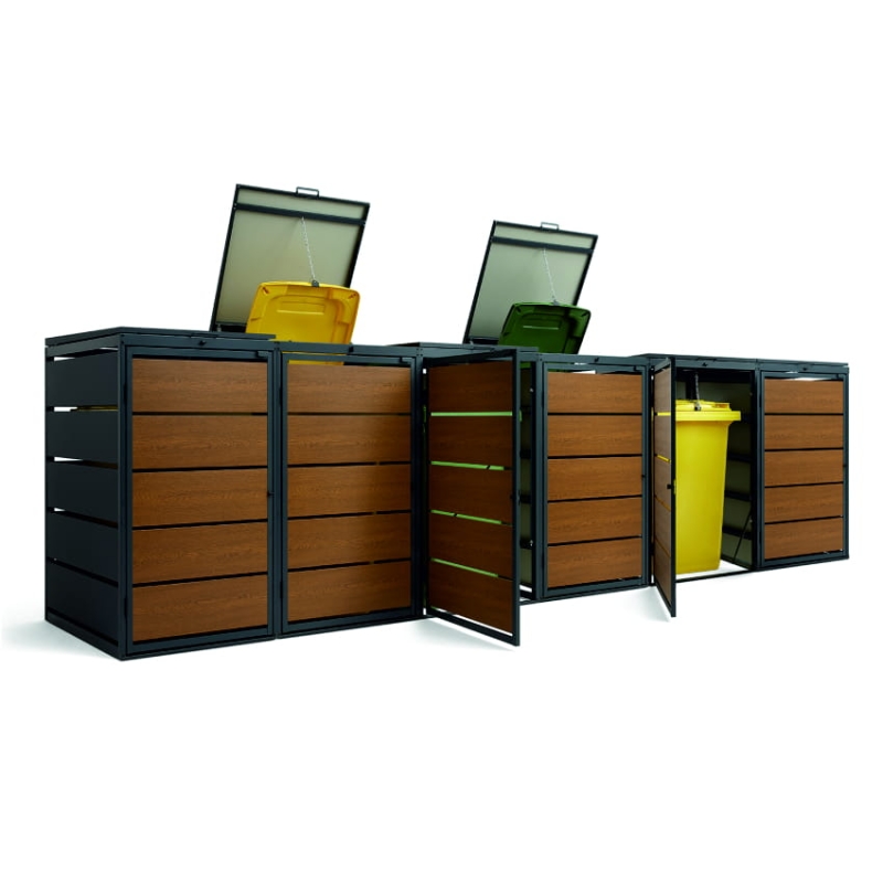 Zabudowa na 6 koszy na śmieci 240 litr