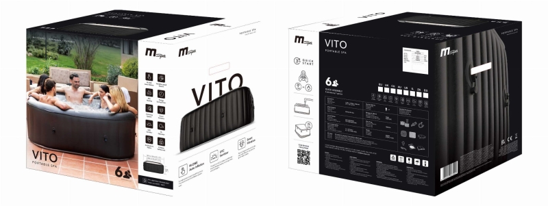 Mspa Urban vito jacuzzi 6-osobowe ozon