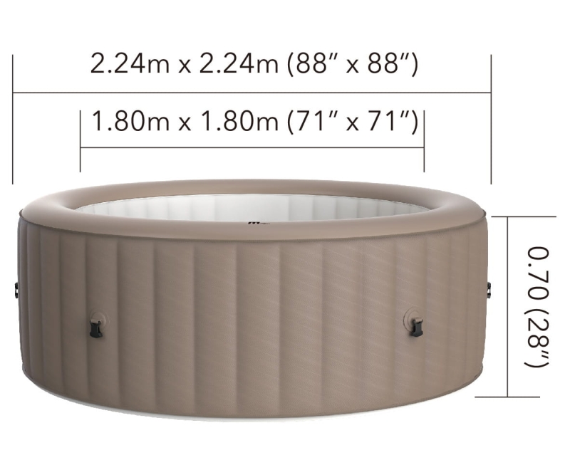 MSpa Urban Bristol MAX Jacuzzi ogrodowe 8 osobowe