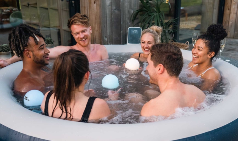 MSpa MUSE Jet INDIGO - Jacuzzi ogrodowe 6 osobowe zestaw z akcesoriami