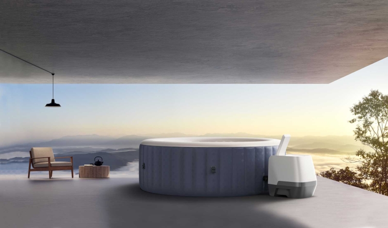 MSpa MUSE Jet INDIGO - Jacuzzi ogrodowe 6 osobowe zestaw z akcesoriami