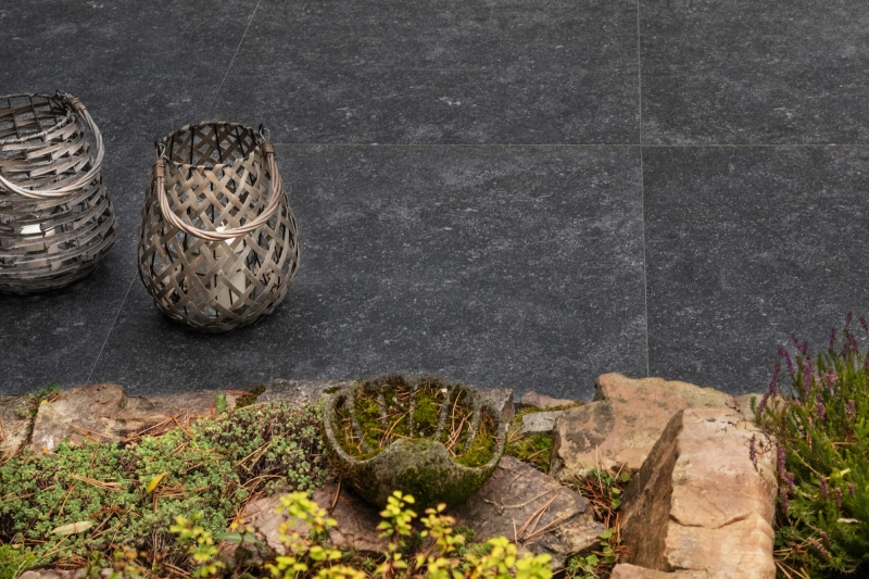 Płytka ceramiczna na taras spectre dark grey 60cm x 60cm x 2cm