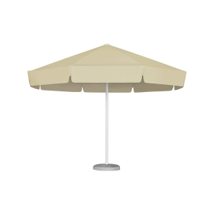 Parasol ogrodowy Rodos 4m poliester naturalny – duży parasol z odpornym poszyciem i stylowym wykończeniem