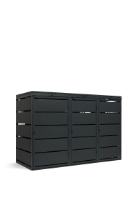 Hybrydowa Zabudowa koszy na śmieci 120L/240L - blacha ocynkowana 1,25 mm