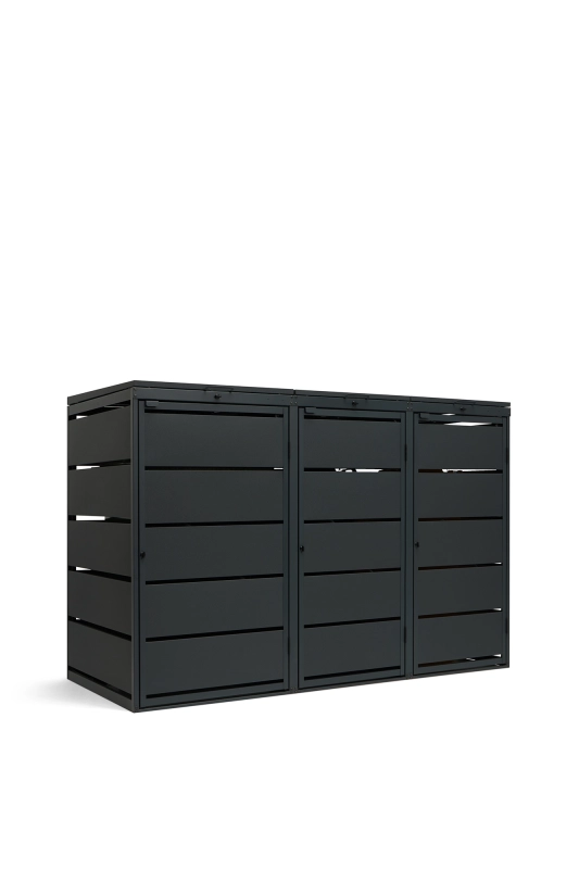 Hybrydowa Zabudowa koszy na śmieci 120L/240L - blacha ocynkowana 1,25 mm