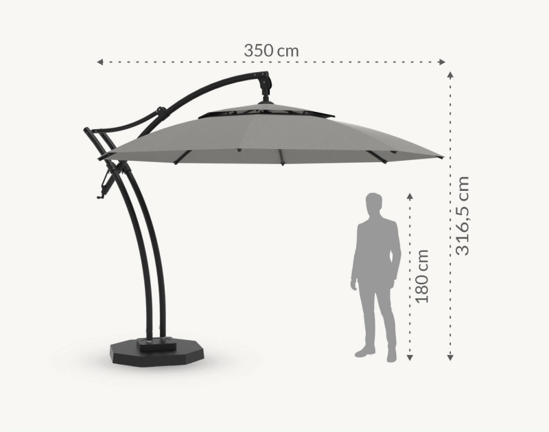 Parasol ogrodowy Ibiza 3,5 m