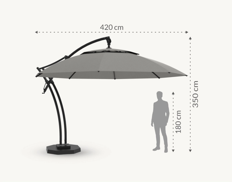 Parasol ogrodowy Ibiza 4,2 m