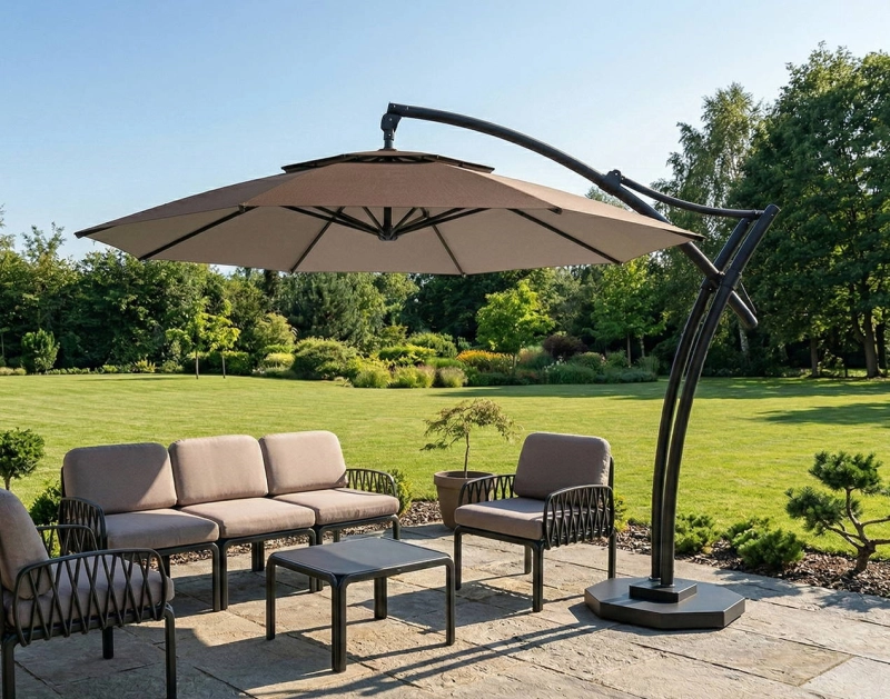 Parasol ogrodowy Ibiza Brązowy wizualizacja