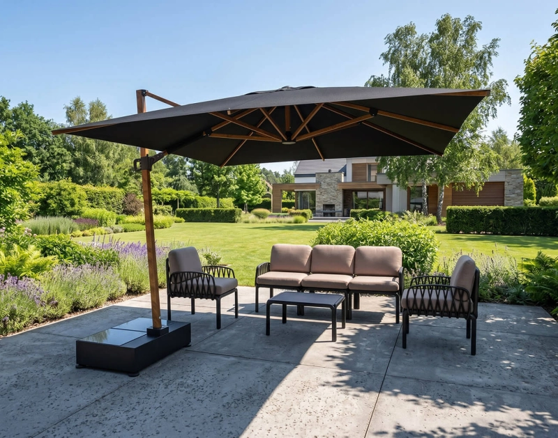 Parasol ogrodowy Egina 3 x 4 m z oświetleniem LED
