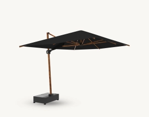 Parasol ogrodowy Egina 3 x 4 m Akryl z oświetleniem LED