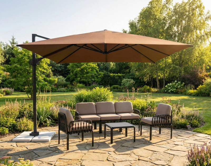Parasol ogrodowy Rio 3 m z boczną nogą
