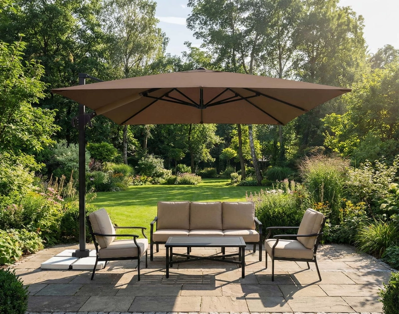 Parasol ogrodowy Rio 3 m z boczną nogą