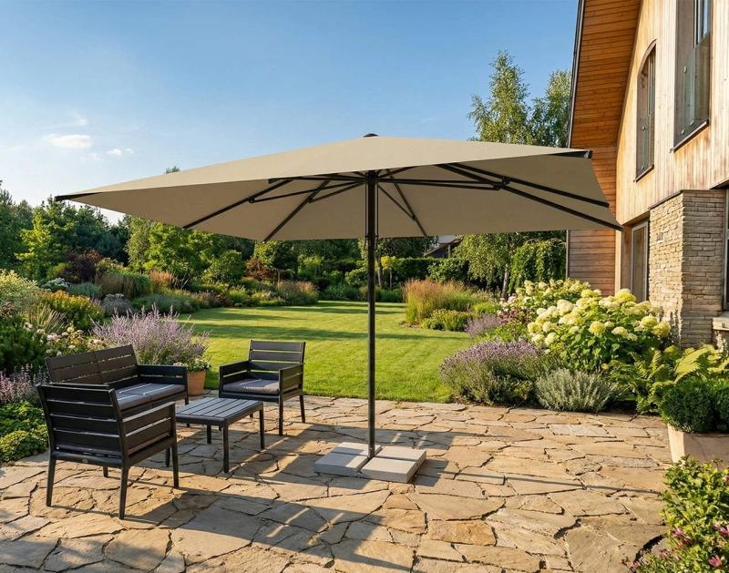 Parasol ogrodowy Palamos 3 x 4 m naturalny