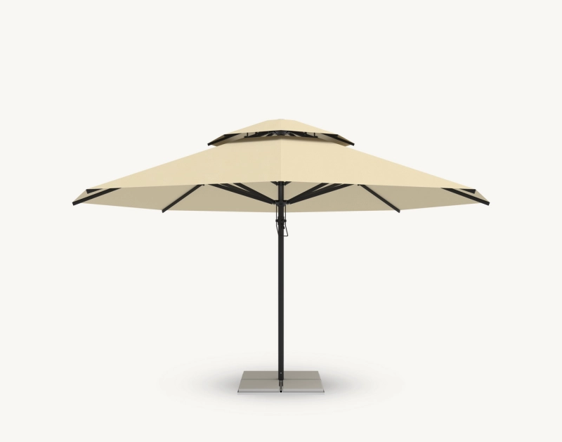 parasol-vesuvio-5,5m naturalny poliester z podstawą