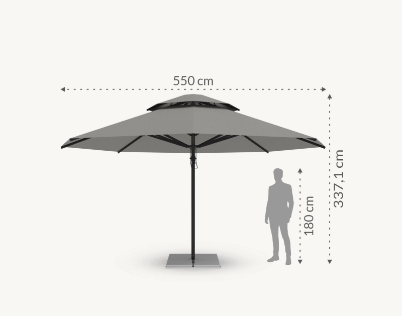 parasol-vesuvio-5-5m specyfikacja wymiary