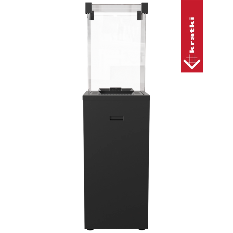 Ogrzewacz gazowy Patio Slim stalowy 8,2 kW - czarny i biały