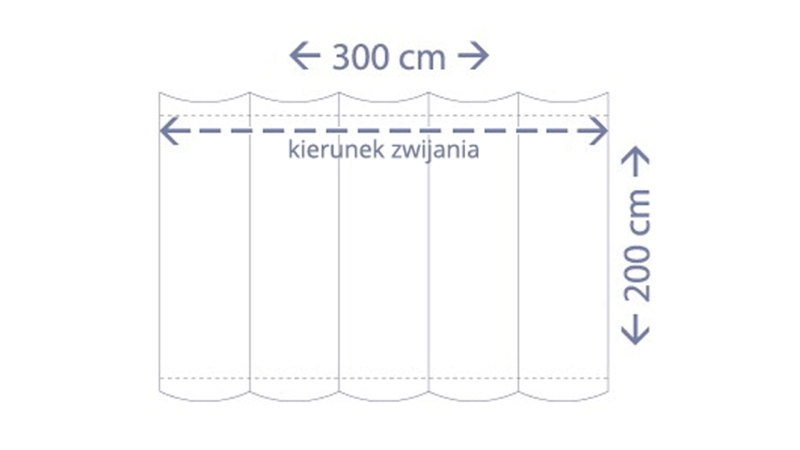 Roleta rzymska 2m x 3m