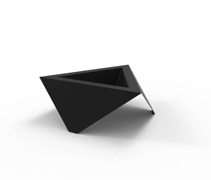 Palenisko TRIANGULAR – geometryczne i minimalistyczne palenisko stalowe