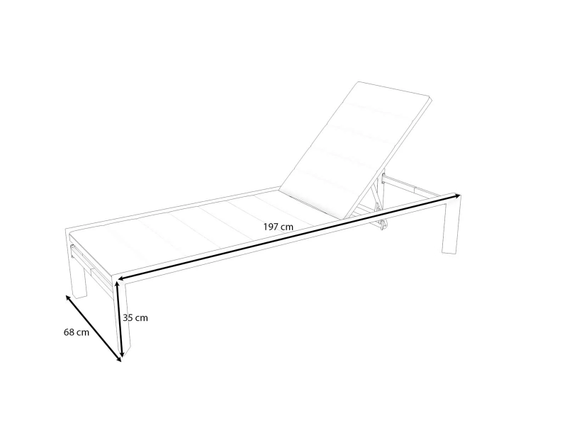 Leżak ogrodowy outlet