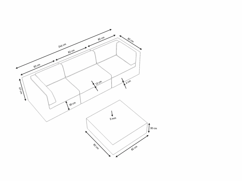 zestaw wypoczynkowy outlet