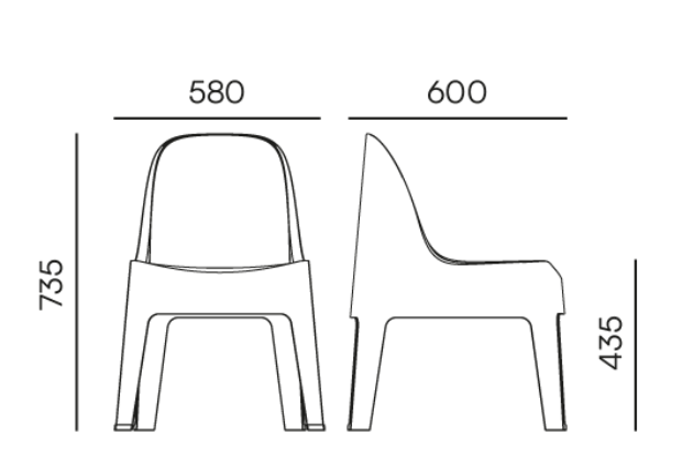 Krzesło ogrodowe Milane