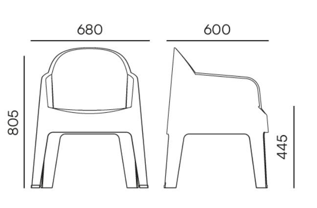 Krzesło ogrodowe Milane