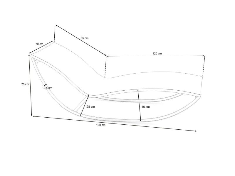Leżak ogrodowy outlet