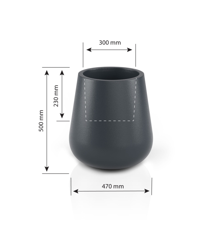 Donica ogrodowa okrągła