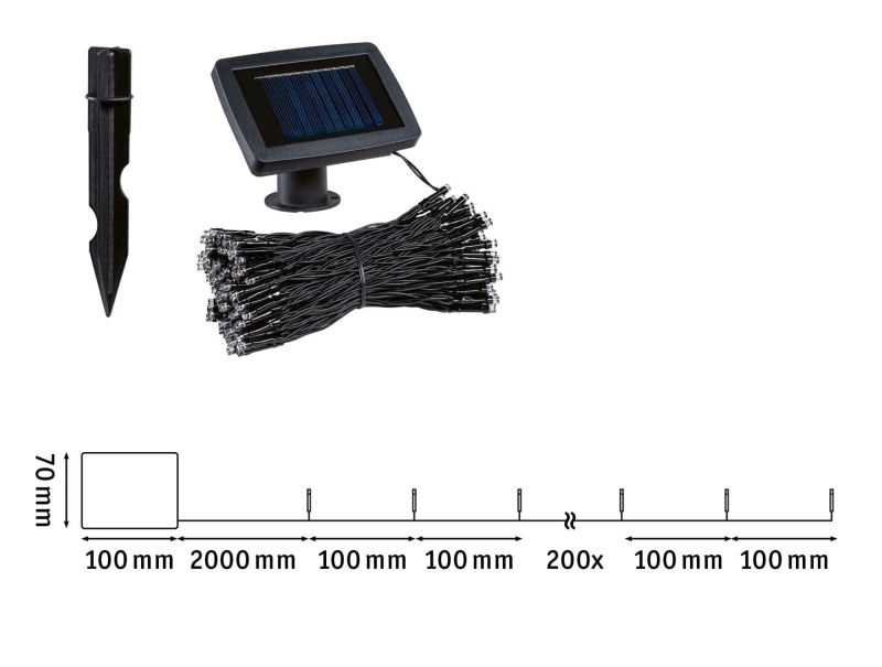 Łańcuch świetlny solarny