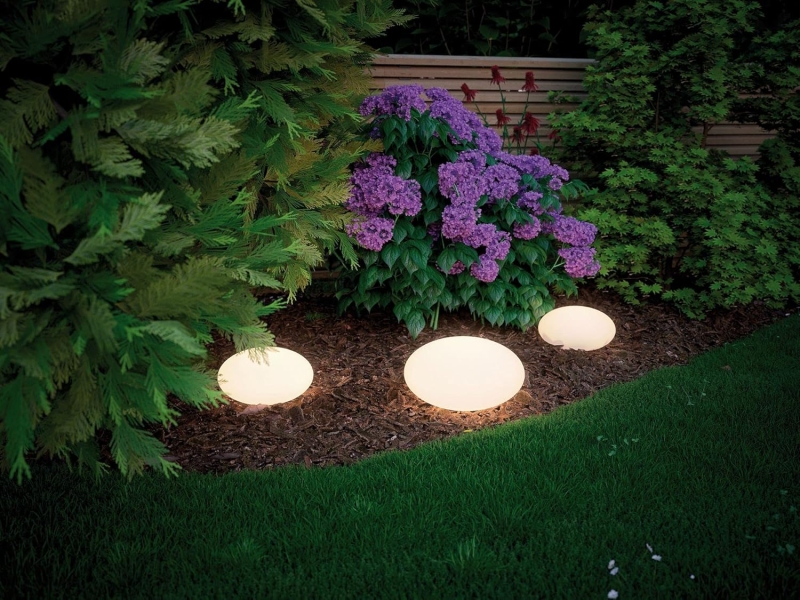 Kula ogrodowa stone led