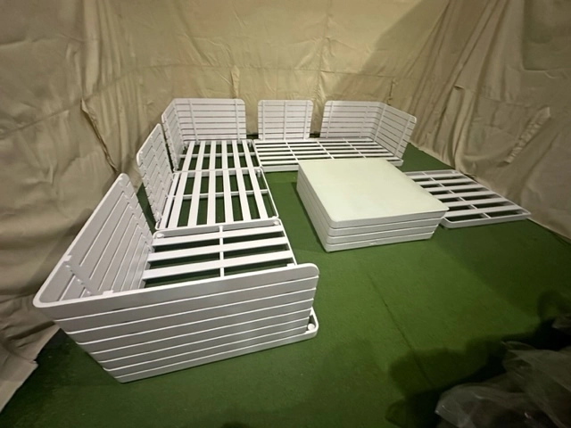 Zestaw stołowy składany ogrodowy