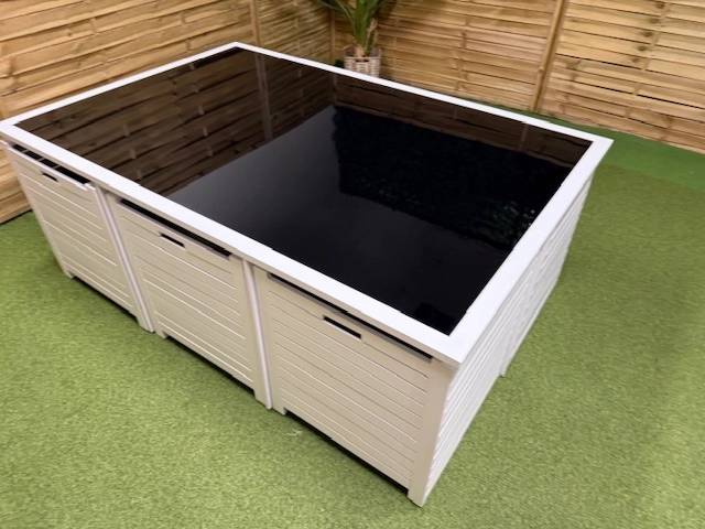 Zestaw stołowy składany ogrodowy