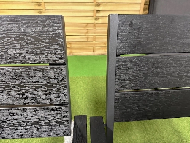 Zestaw stołowy ogrodowy czarny