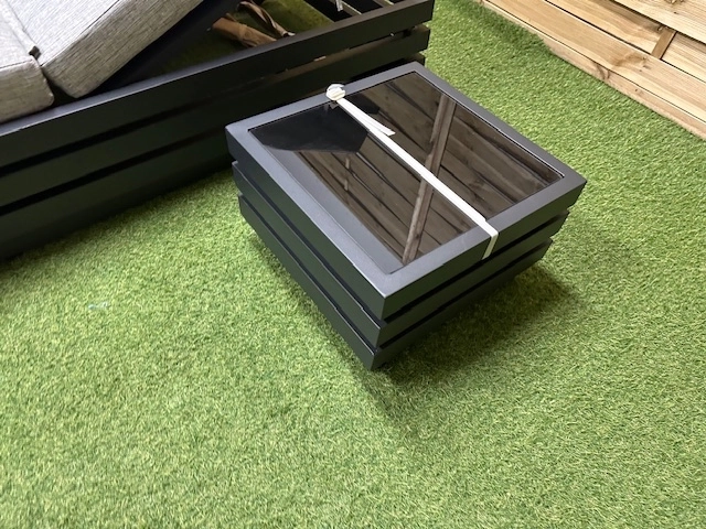 leżak ogrodowy aluminium