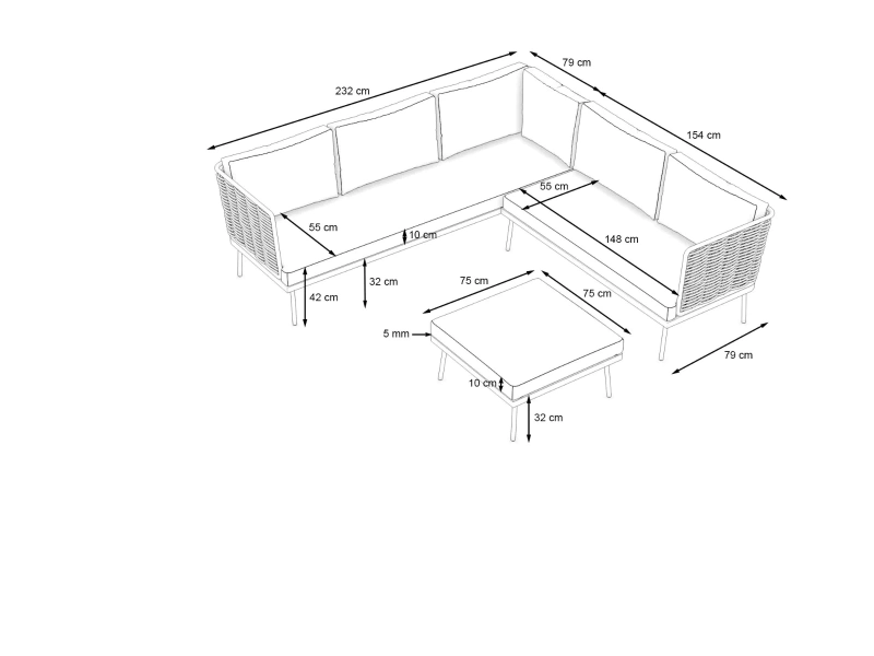 Zestaw ogrodowy Sunset