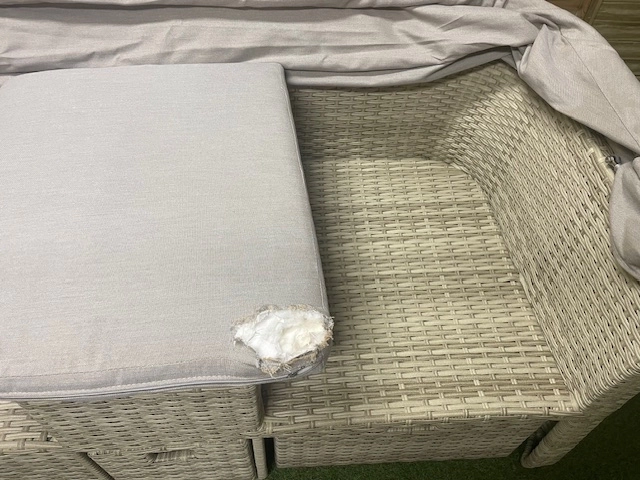Zestaw wypoczynkowy dwu osobowy leżakowy outlet