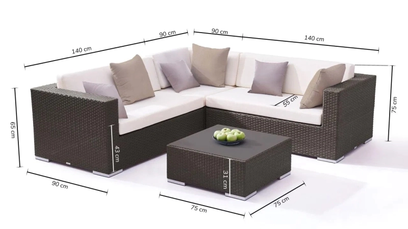 Qube wypoczynkowy zestaw ogrodowy