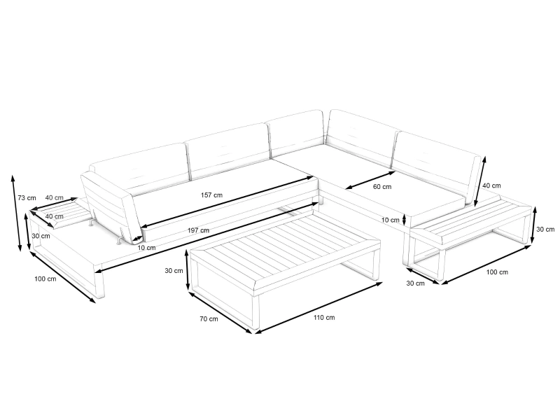Zestaw ogrodowy Casper
