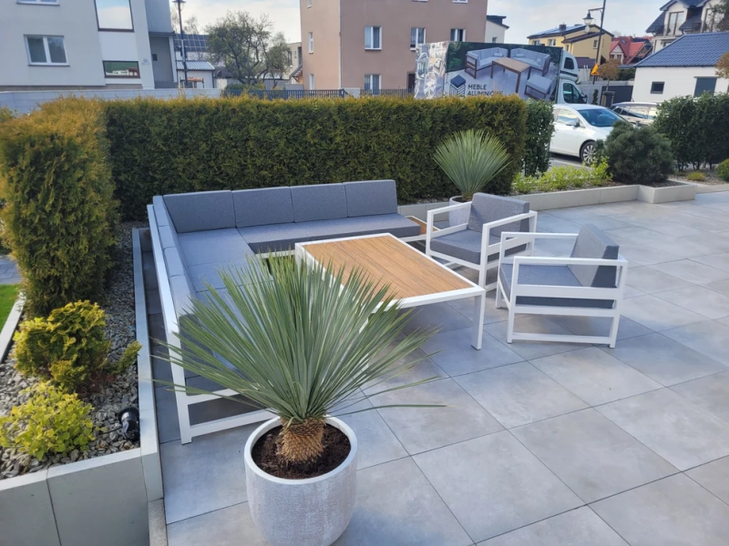 Zestaw aluminiowych meble do ogrodu Madera