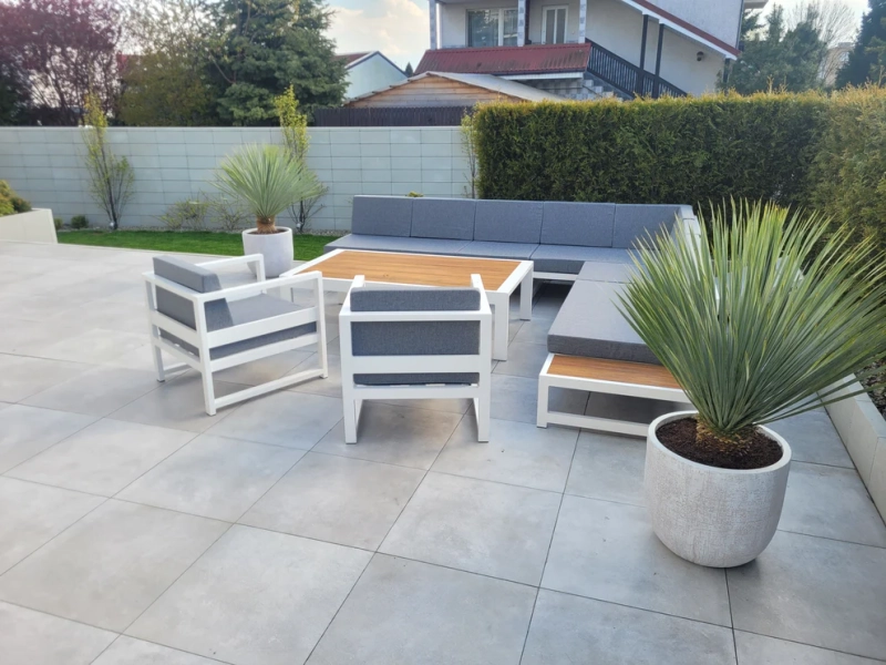 Zestaw aluminiowych meble do ogrodu Madera