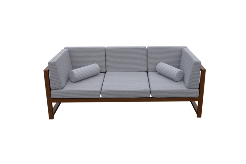 Kanapa aluminiowa do ogrodu 2-3 osobowa personalizowana