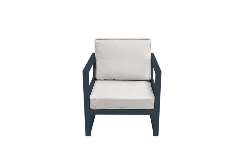 Fotel aluminiowy personalizowany, kolor poszewki, tkanina