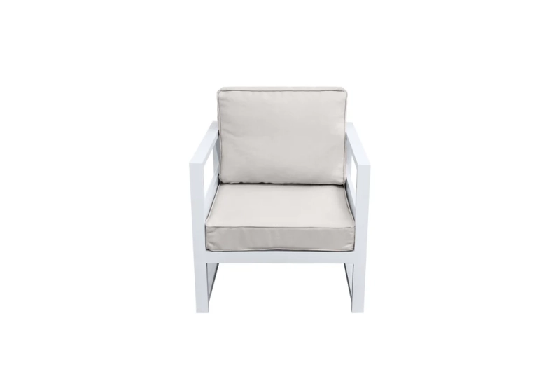 Fotel aluminiowy personalizowany, kolor poszewki, tkanina