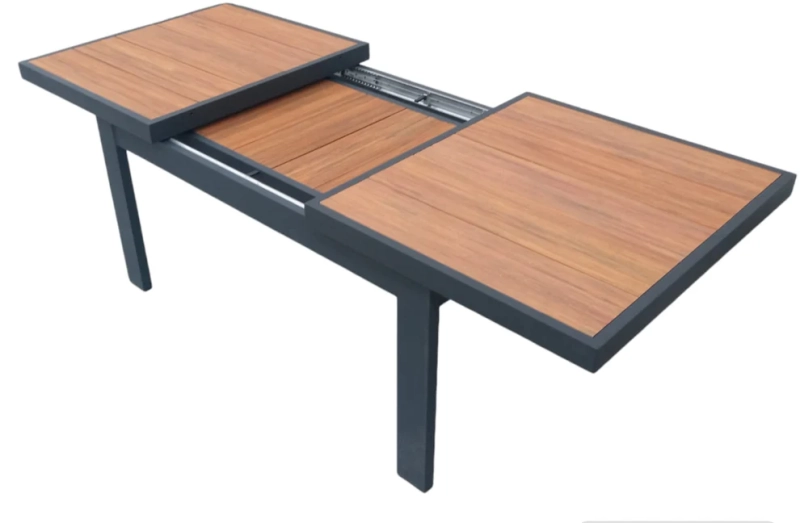 Stół rozkładany z aluminium  kolor, deska kompozytowa