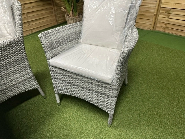 Meble ogrodowe stołowe, stół 6 osobowy, technorattanowy, duży stół poduszki