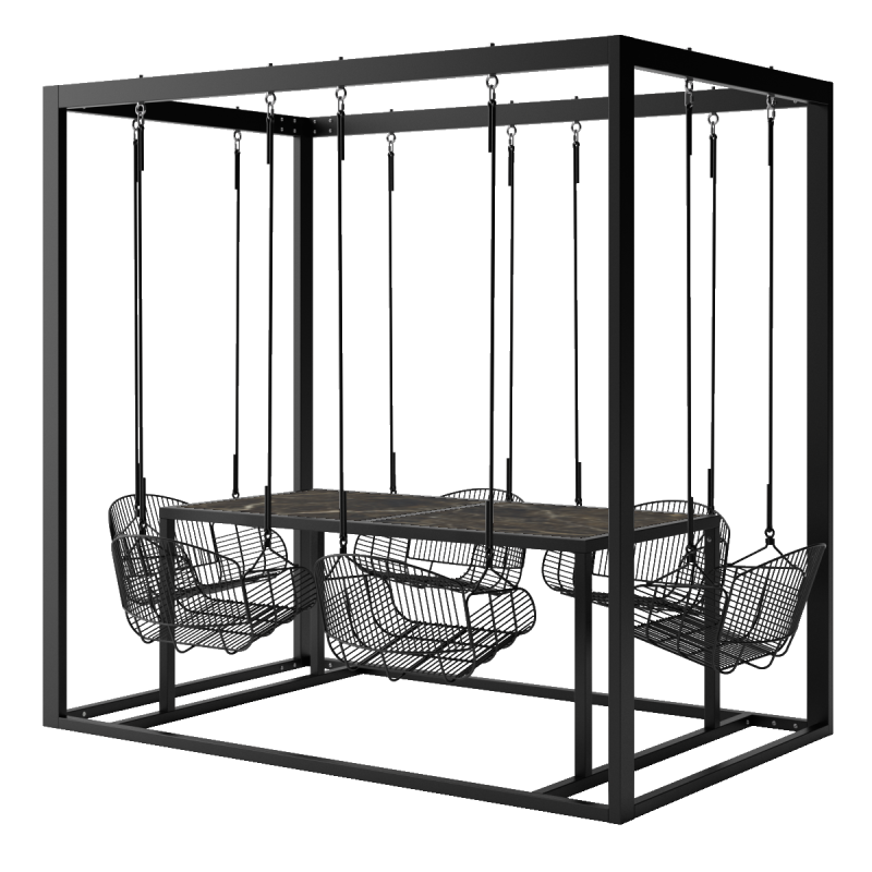 Zestaw ogrodowy 6 osobowy aluminium