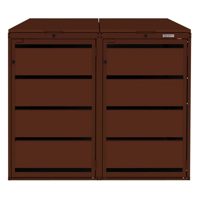 Zabudowa na kosze na śmieci 120L - blacha ocynkowana